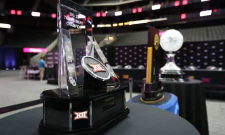 Big 12 Men's Basketball Tournament Trophy.