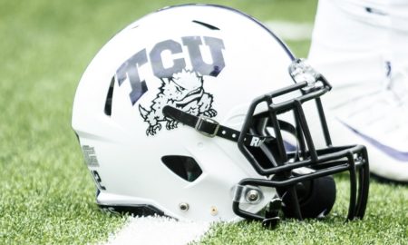 tcu horned frogs football helmet