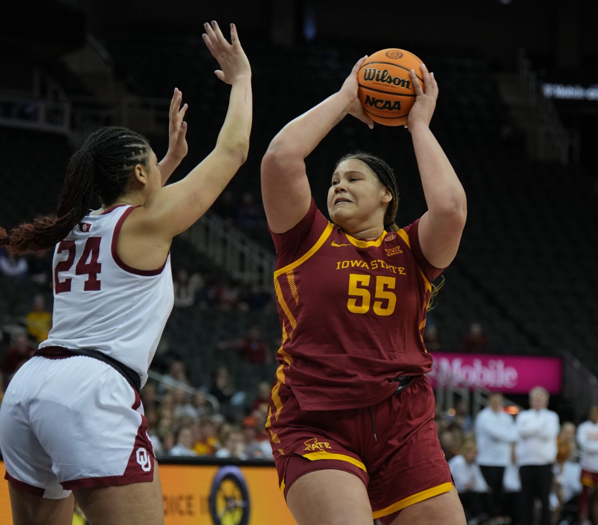 Iowa State center Audi Crooks.