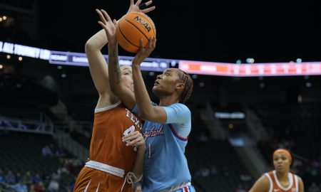 Kansas center Taiyanna Jackson. (Photo by Big 12).