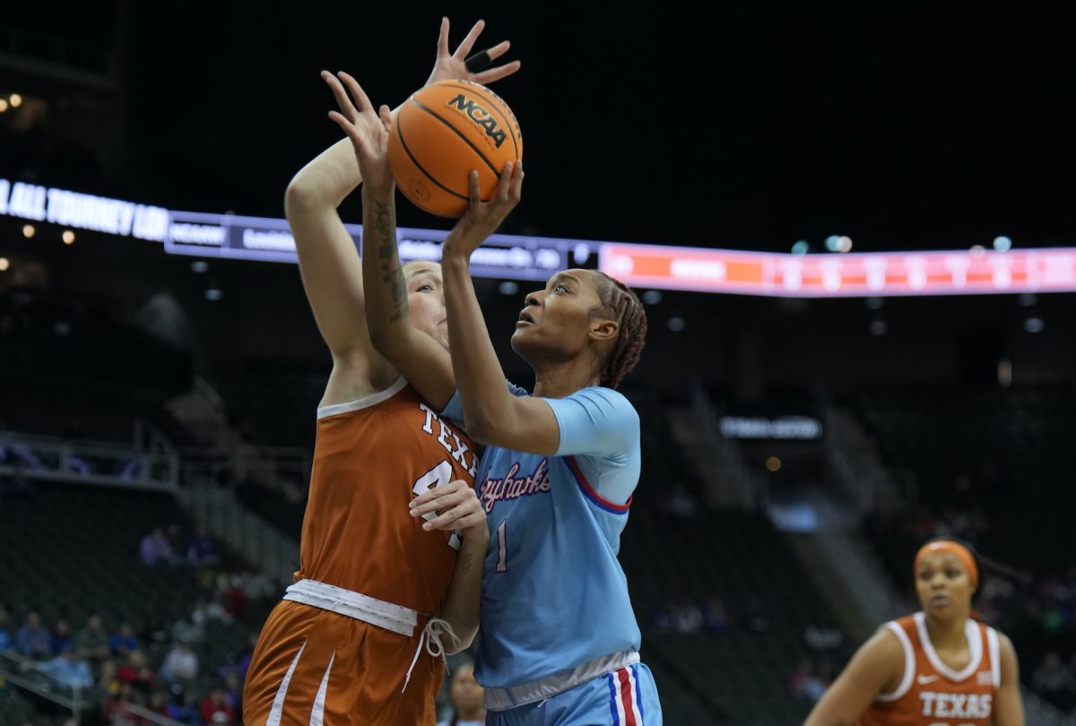 Kansas center Taiyanna Jackson. (Photo by Big 12).