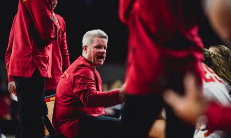 Iowa State women's basketball coach Bill Fennelly vs. UW River Falls