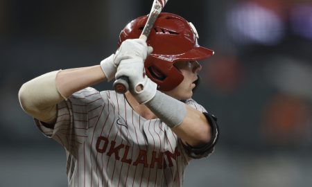 Oklahoma Sooners baseball. (Big 12 photo by Tim Heitman).