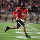 Texas Tech's quarterback Behren Morton (2) runs with the ball against TCU in a Big 12 football game, Thursday, Nov. 2, 2023, at Jones AT&T Stadium.