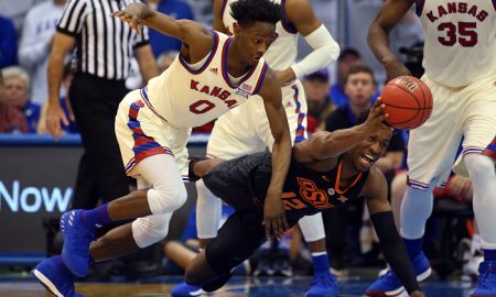 NCAA Basketball: Oklahoma State at Kansas