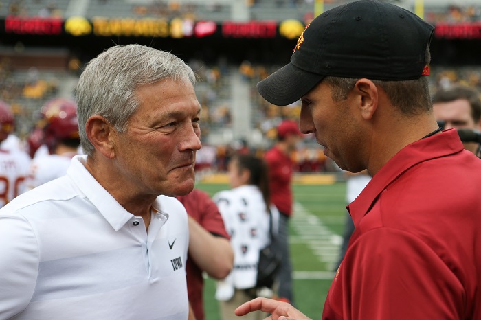 NCAA Football: Iowa State at Iowa