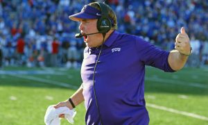 NCAA Football: Texas Christian at Kansas