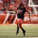 Sep 17, 2022; Salt Lake City, Utah, USA; Utah Utes quarterback Cameron Rising (7) runs the ball against the San Diego State Aztecs in the second quarter at Rice-Eccles Stadium. Mandatory Credit: Rob Gray-USA TODAY Sports