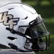 Nov 5, 2022; Memphis, Tennessee, USA; UCF Knights helmet on the sideline against the Memphis Tigers at Liberty Bowl Memorial Stadium. Mandatory Credit: Petre Thomas-USA TODAY Sports