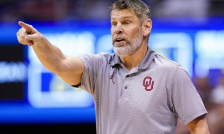 NCAA Basketball: Oklahoma at Kansas