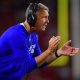 Aug 26, 2023; Los Angeles, California, USA; San Jose State Spartans head coach Brent Brennan watches game action against the Southern California Trojans during the second half at Los Angeles Memorial Coliseum. Mandatory Credit: Gary A. Vasquez-USA TODAY Sports