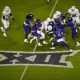 Nov 11, 2023; Fort Worth, Texas, USA; A view of the big 12 logo during the game between the TCU Horned Frogs and the Texas Longhorns at Amon G. Carter Stadium. Mandatory Credit: Jerome Miron-USA TODAY Sports