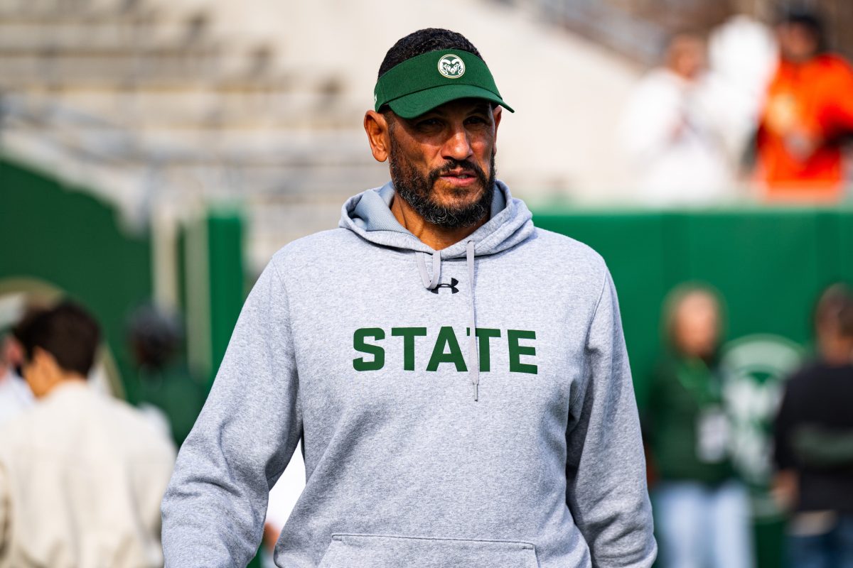 Colorado State University head coach Jay Norvell enters the field before their senior game against Nevada at Canvas Satdium in Fort Collins on Saturday Nov. 18. CSU won 30-20.