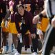 Arizona State head coach Kenny Dillingham watches his team play against Arizona during the first quarter at Mountain America Stadium in Tempe on Nov. 25, 2023.