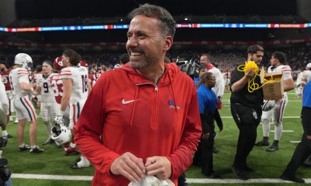 Dec 28, 2023; San Antonio, TX, USA; Arizona Wildcats head coach Jedd Fisch reacts at the end of the Alamo Bowl against the Oklahoma Sooners at Alamodome. Mandatory Credit: Kirby Lee-USA TODAY Sports