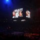 Jun 12, 2024; Dallas, Texas, USA; A general view of a video presentation in memory of former NBA player Jerry West before game three of the 2024 NBA Finals between the Boston Celtics and the Dallas Mavericks at American Airlines Center. Mandatory Credit: Kevin Jairaj-USA TODAY Sports