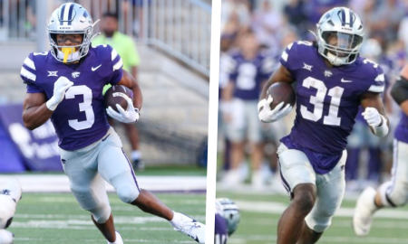 K-State RB duo DJ Giddens and Dylan Edwards.